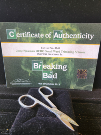 Breaking Bad Original Screen Used Jesse Pinkman Weed Trimming Scissors Prop