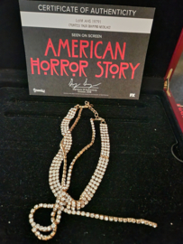 AHS American Horror Story Hotel Original Screen Used Lady Gaga Faux Diamond Necklace Prop