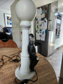 Charlie Chaplin Old Vintage Desk Lamp Figurine Statue