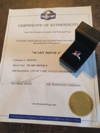 Scary Movie 4 Original Screen Used Faux Lady Gem Ring Movie Prop