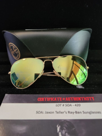 Sons of Anarchy Original Production Used Jack Teller Jax Ray Ban Sunglasses Prop