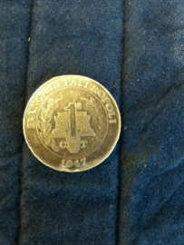 Walt Disney Sterling Silver Scrooge McDuck First Cent Coin 1947