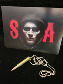 Sons of Anarchy Original Screen Used Jack Teller Jax Bullet Necklace Movie Prop