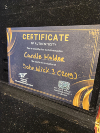 Keanu Reeves John Wick 3 Original Production Used Antique Store Candle Hold Prop