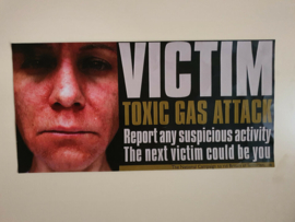 Children of Men Original Screen Used Gas Attack Poster Movie Prop