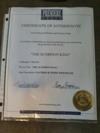 The Scorpion King 2002 Original Screen Used Wristband Movie Prop