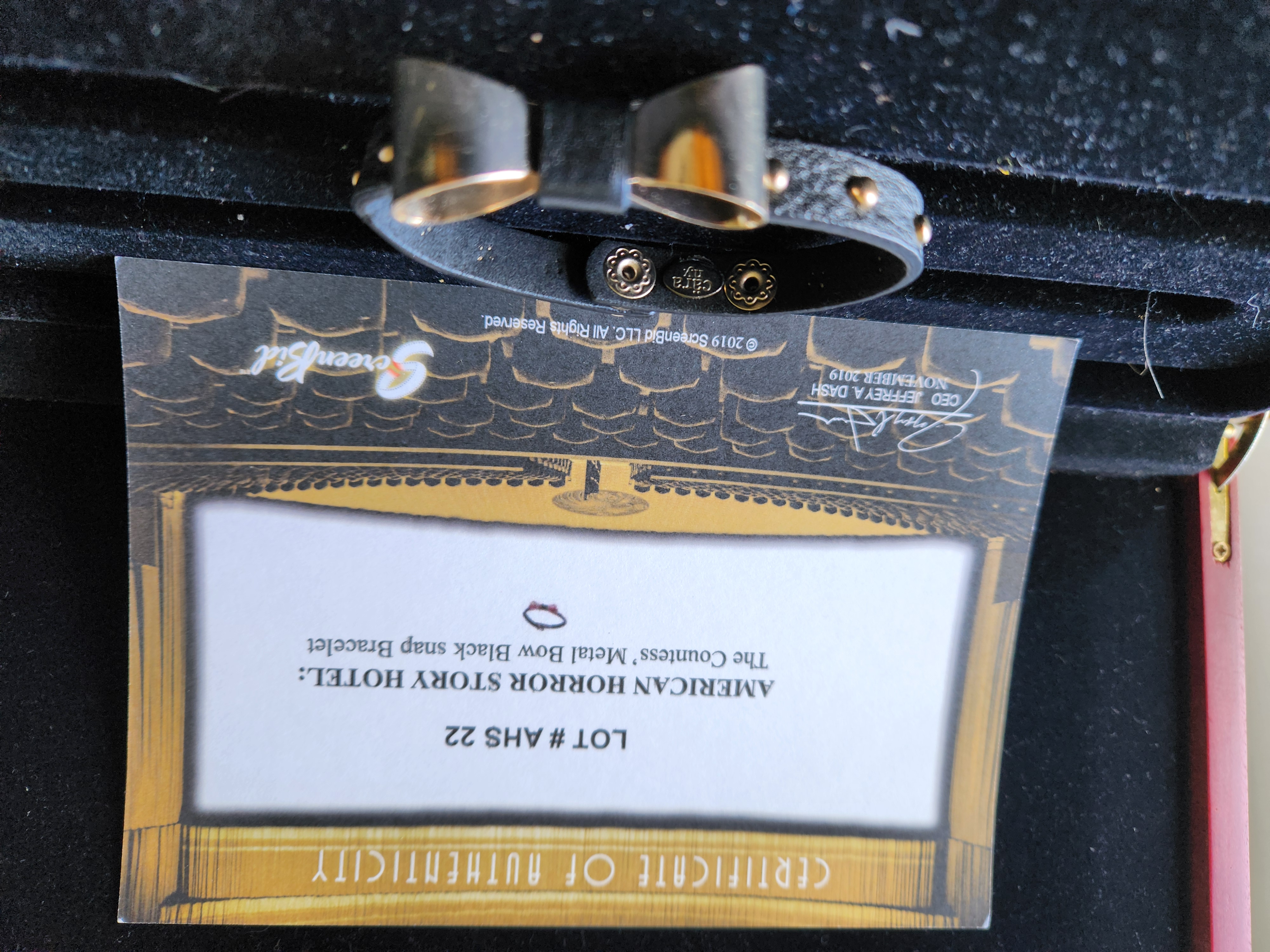 AHS American Horror Story Hotel Original Production Used Lady Gaga Bracelet Prop