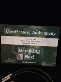 Breaking Bad Walter White Original Screen Used Necktie Movie Prop