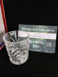 Breaking Bad Original Screen Used Saul Goodman Whiskey Tumbler Glass Movie Prop
