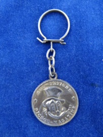 Walt Disney Scrooge McDuck Old Magazine Aluminum Coin Key Chain