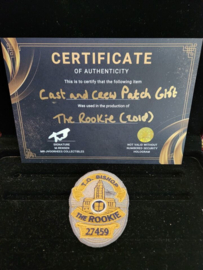 The Rookie 2018 Original Cast and Crew Talia Bishop Gift Patch Prop