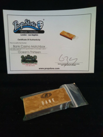 Brad Pitt Ocean's Thirteen Original Used Casino Matchbox Prop