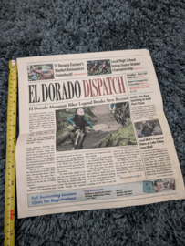 Walt Disney Turner And Hooch 2021 Original Screen Used Newspaper Movie Prop