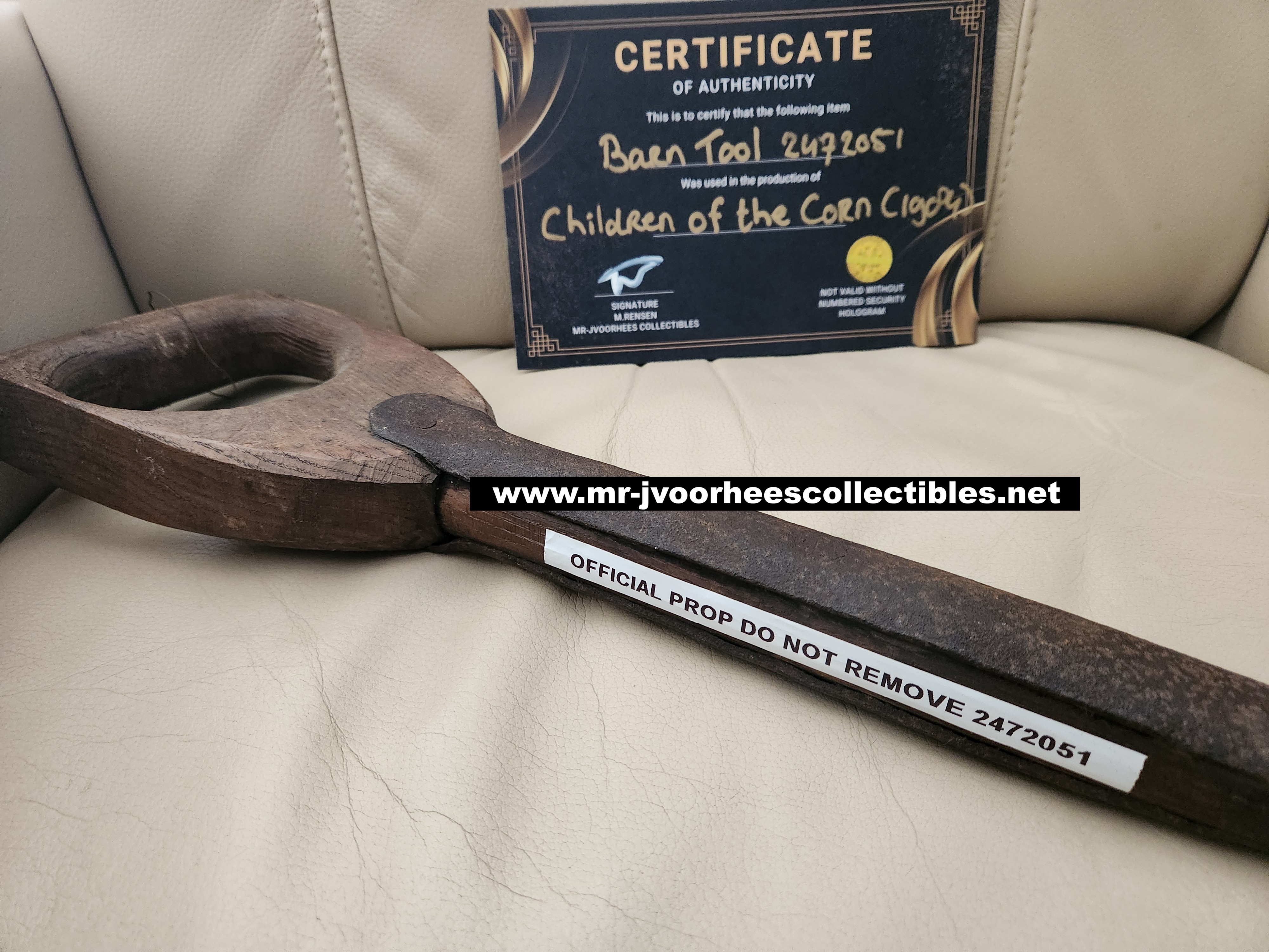 Stephen King Children of the Corn (1984) Original Production Used Barn Tool Prop