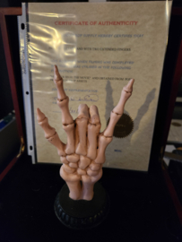 Monster High The Movie (2022) Original Production Used Skeleton Hand Statue Prop