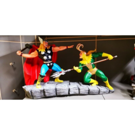 Marvel Thor Fighting with Loki Big Figurine Statue