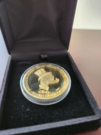 Walt Disney Scrooge McDuck First Euro Gold Plated Coin