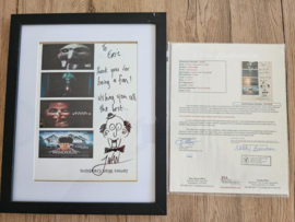 Saw Insidious Horror Movies James Wan Original Hand Written and Signed Note