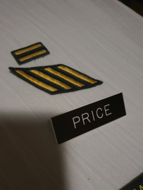 Battlestar Galatica Original Screen Used Captain Price Tag Prop