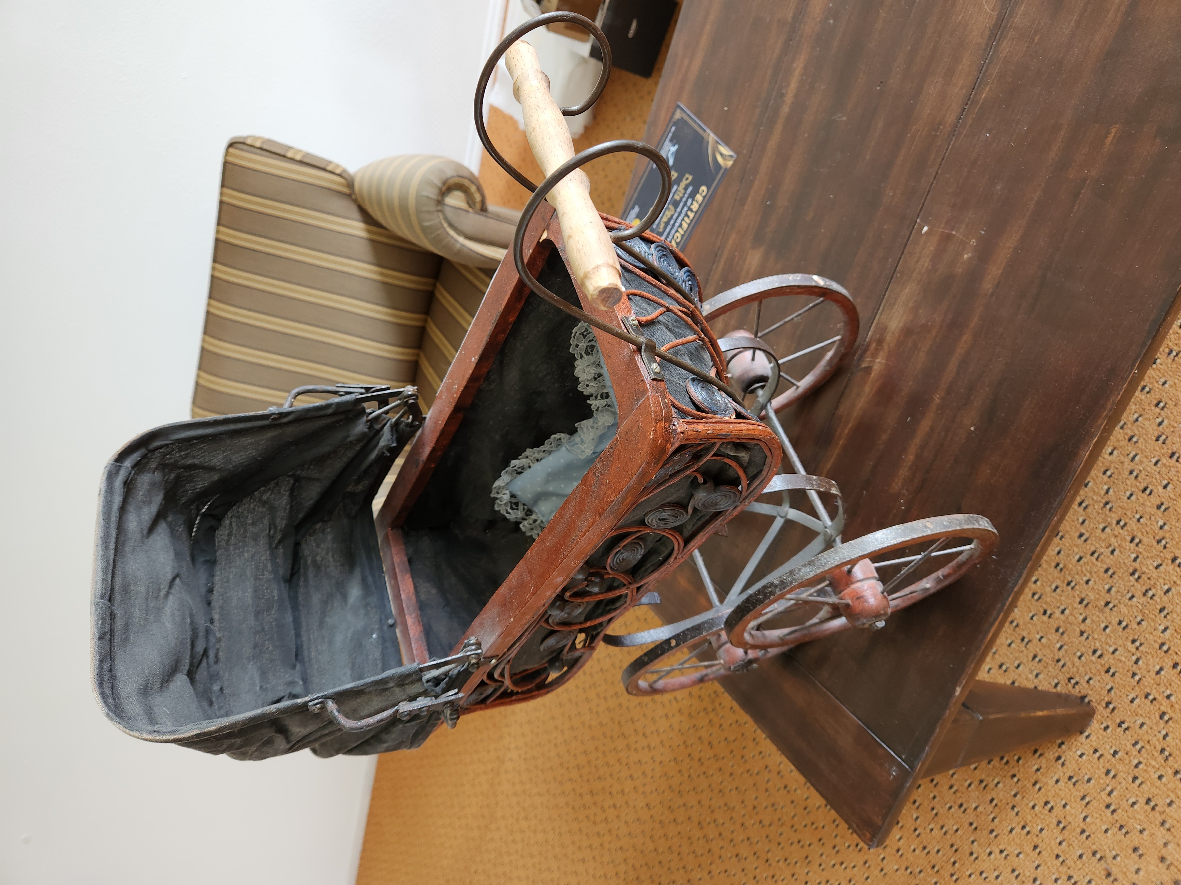 Dolls 1987 Original Production Used Creepy Dolls Pram Movie Prop