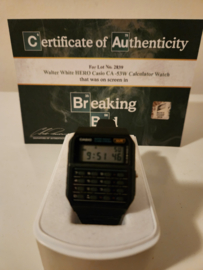 Breaking Bad Walter White Original Screen Used Casio Calculator Watch Movie Prop