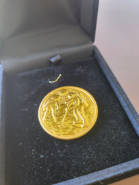 Walt Disney Scrooge McDuck as Astronaut Gold Plated 1970 Coin