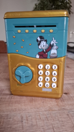 Walt Disney Scrooge McDuck with First Cent Vintage Electric Vault