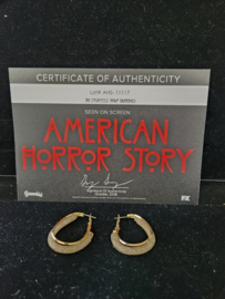 American Horror Story Hotel Original Screen Used Lady Gaga Hoop Earrings Prop