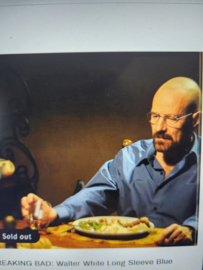 Breaking Bad Original Production Used Walter White Blue Button Shirt Movie Prop