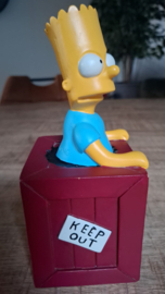 The Simpsons Bart in Box Old Vintage Bank Figurine Statue