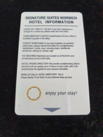 The Order Original Screen Used Jack Hotel Key Card Movie Prop