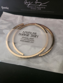 AHS American Horror Story Hotel Original Screen Used Lady Gaga Hoop Earrings Prop
