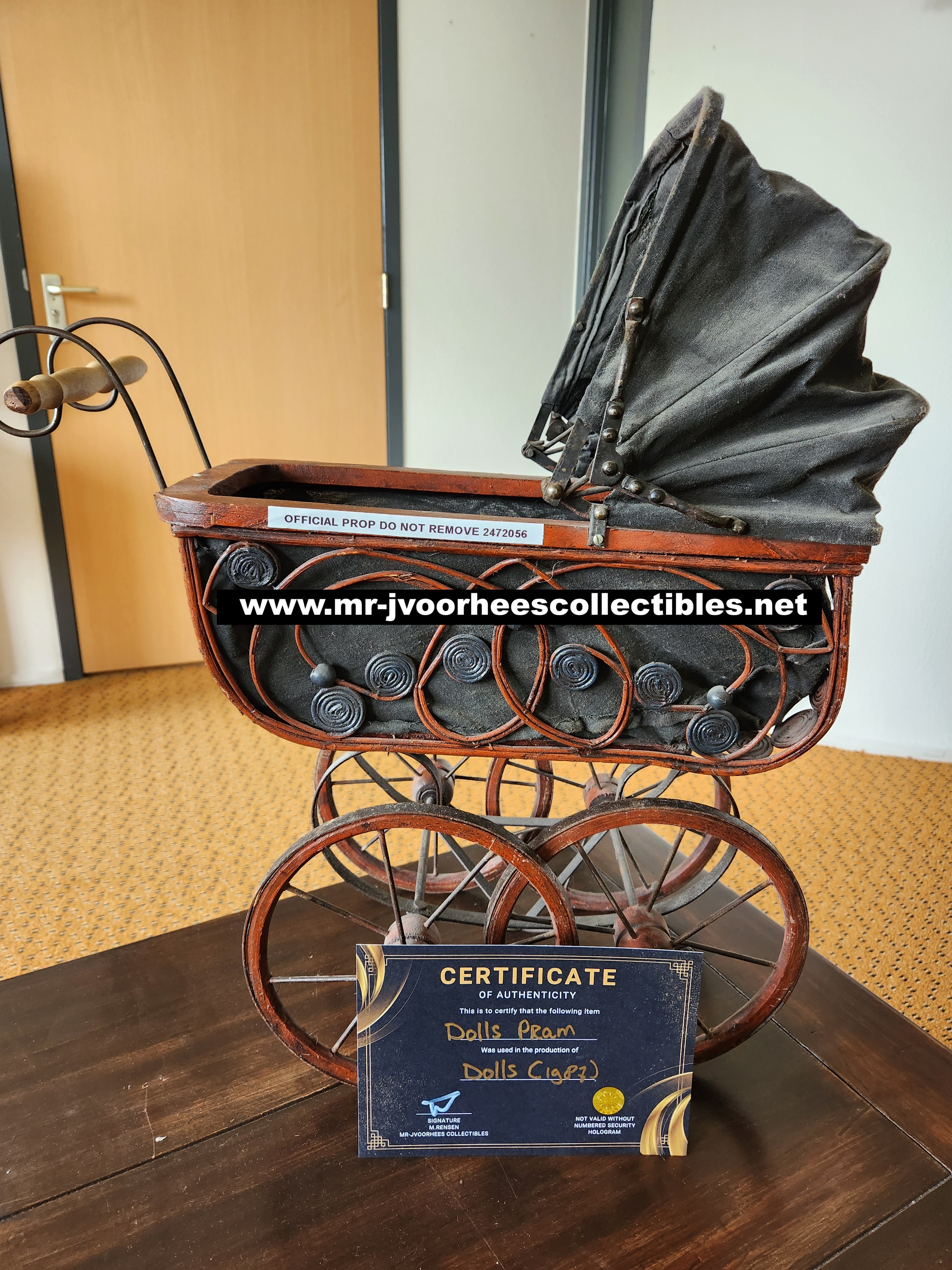 Dolls 1987 Original Production Used Creepy Dolls Pram Movie Prop