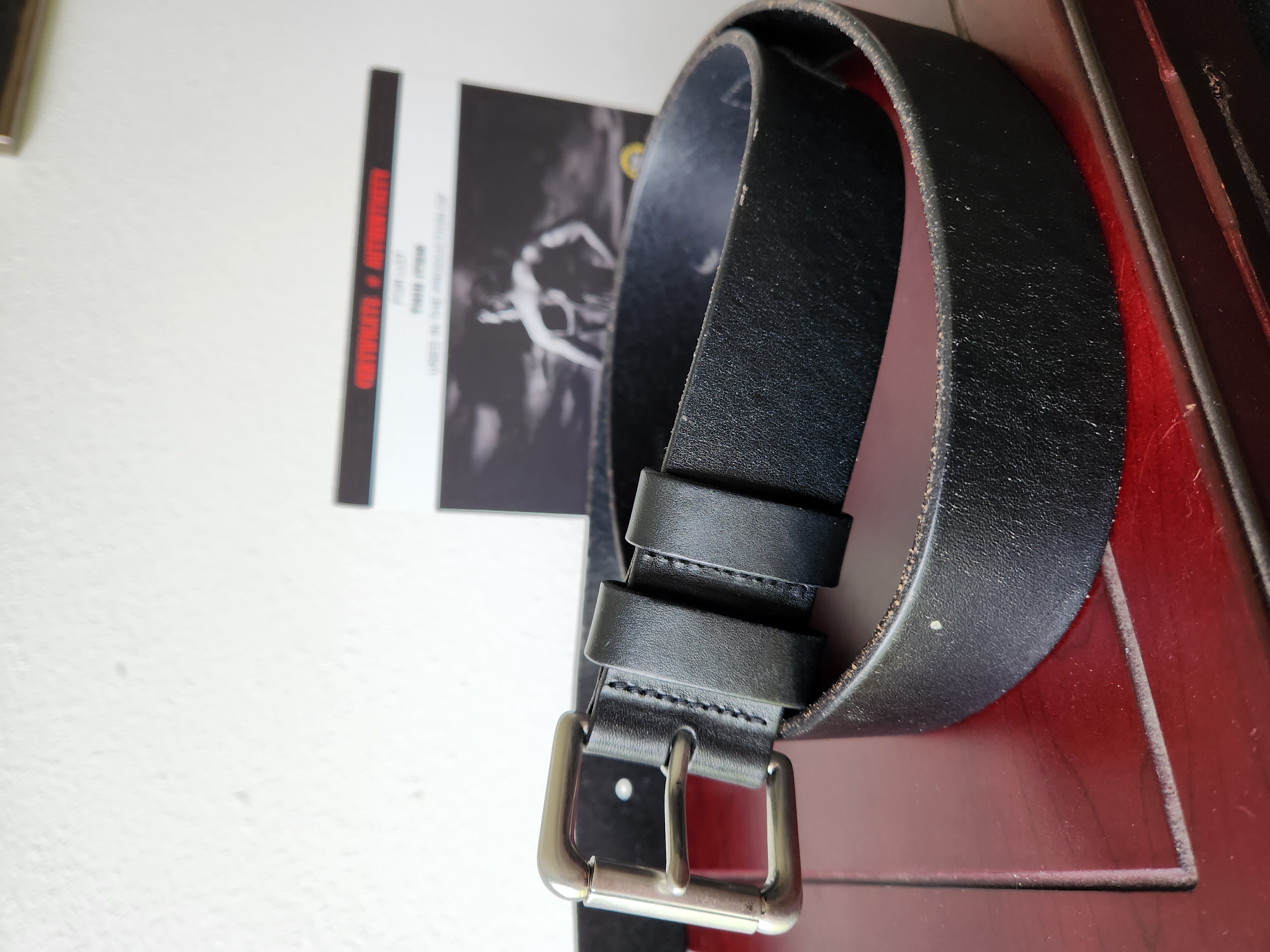 SOA Sons of Anarchy Original Production Used Clay Black Leather Belt Movie Prop