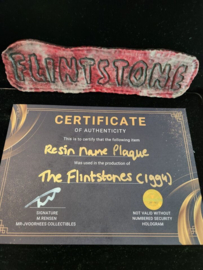 The Flintstones 1994 Original Production Used Name Plaque Prop