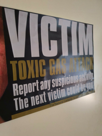 Children of Men Original Screen Used Gas Attack Poster Movie Prop
