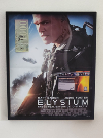 Matt Damon Elysium Original Screen Used Banknote Movie Prop
