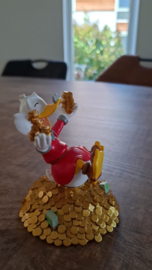 Walt Disney Scrooge McDuck Playing with his Coins Money Figurine Statue