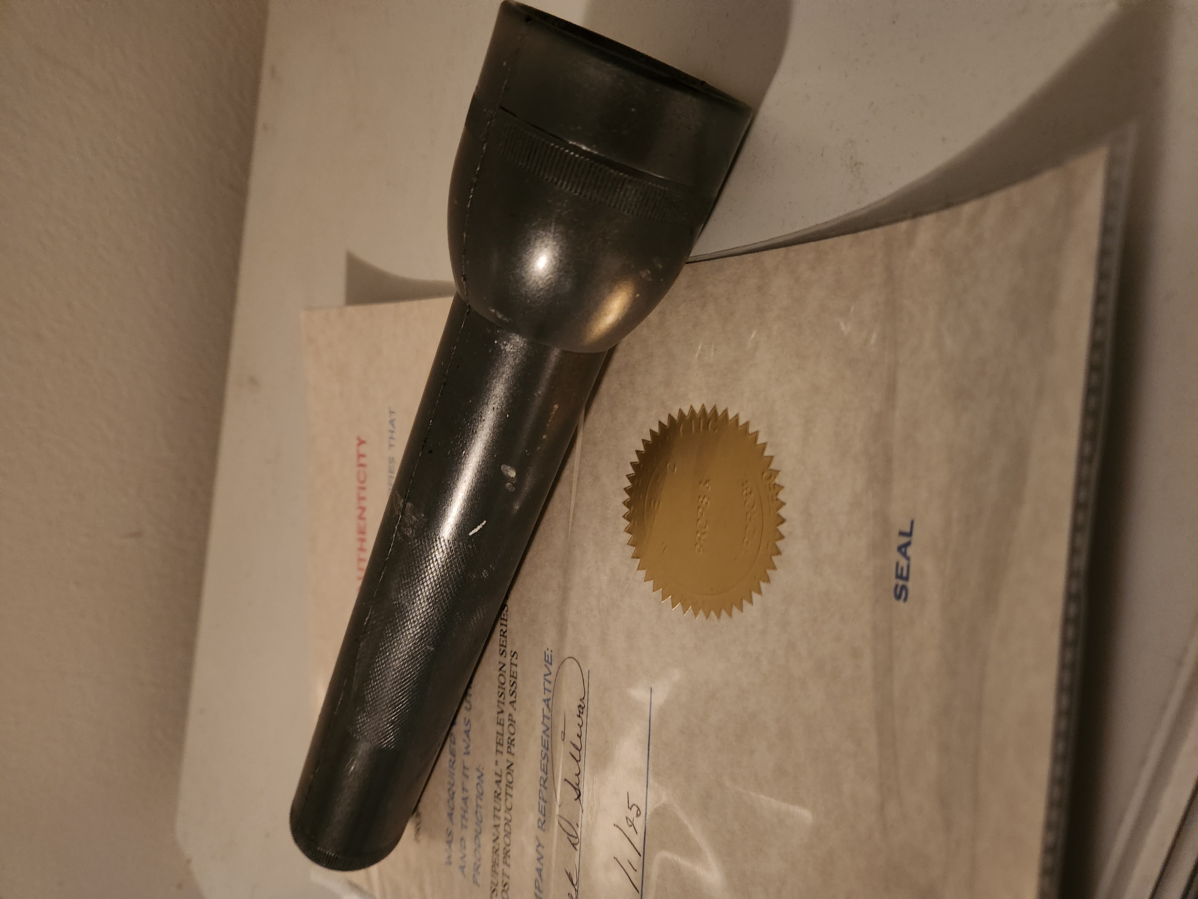Supernatural (2005-2020) Original Screen Used Stunt Flashlight Movie Prop