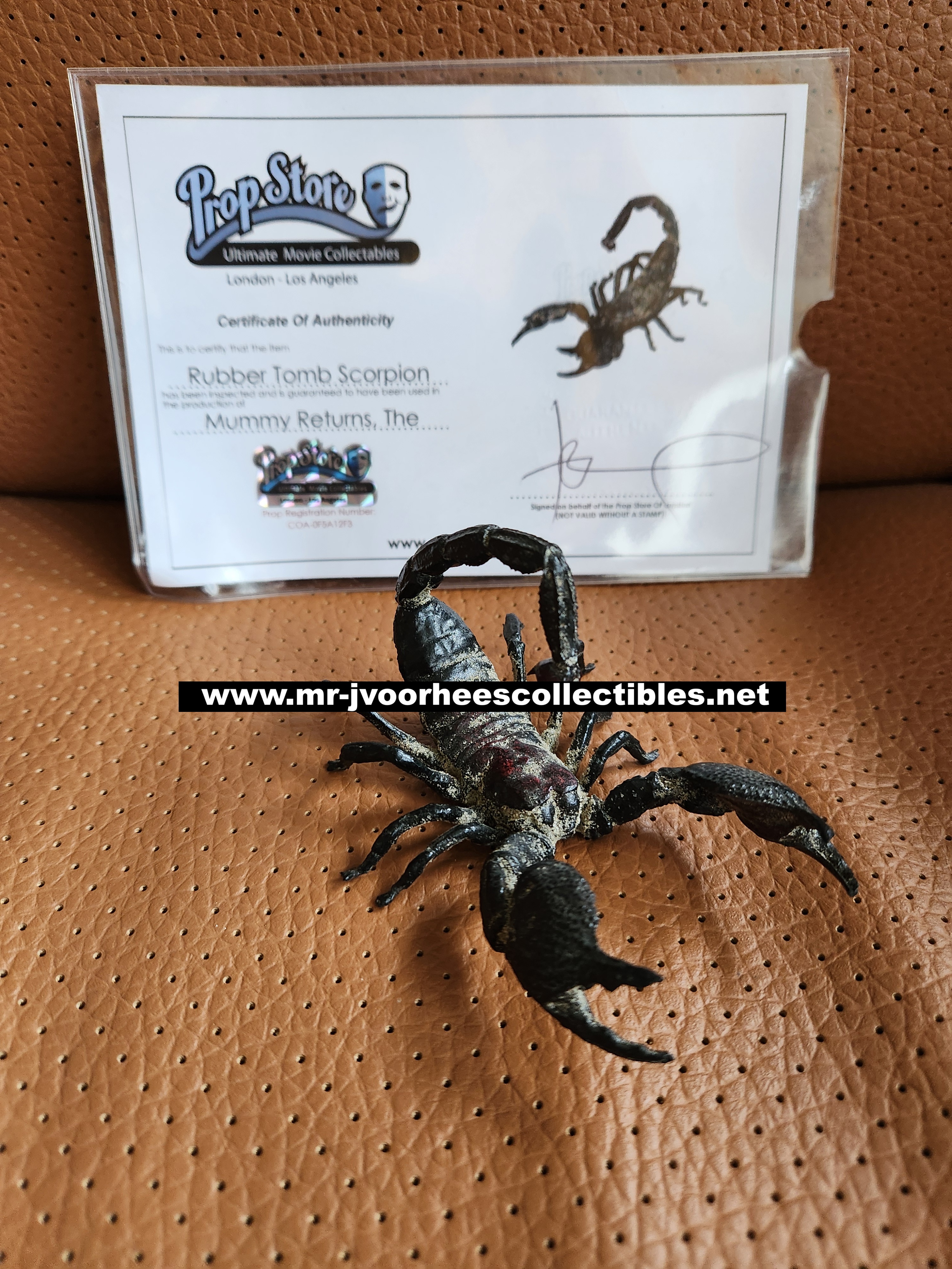 The Mummy Returns (2001) Original Screen Used Mummy Tomb Scorpion Movie Prop