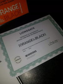 Orange is the New Black Original Screen Used Jail Prison Note Movie Prop