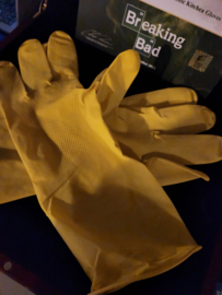 Breaking Bad Original Production Used Walter White Yellow Kitchen Gloves Prop