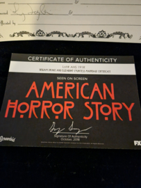 AHS American Horror Story Hotel Original Screen Used Lady Gaga Marriage Certificate Prop