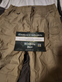 Breaking Bad Walter White Original Screen Used Worn Khaki Pants and Shirt Prop