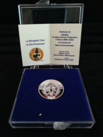 Walt Disney Scrooge McDuck Numbero Uno LE of 3000 Silver Coin