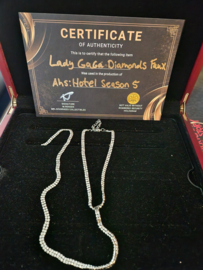 American Horror Story Hotel Original Screen Used Lady Gaga Diamond Necklace Prop