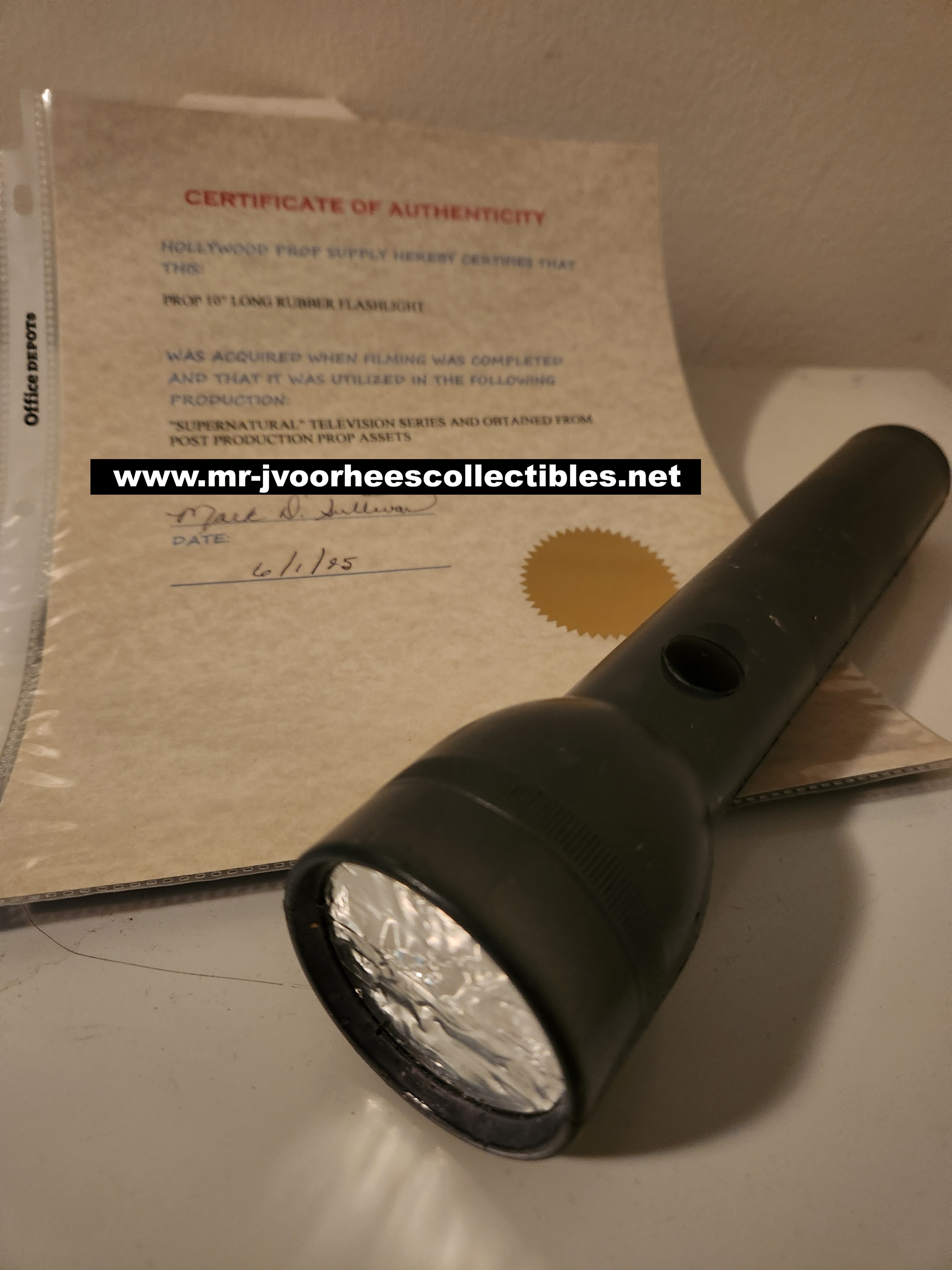 Supernatural (2005-2020) Original Screen Used Stunt Flashlight Movie Prop