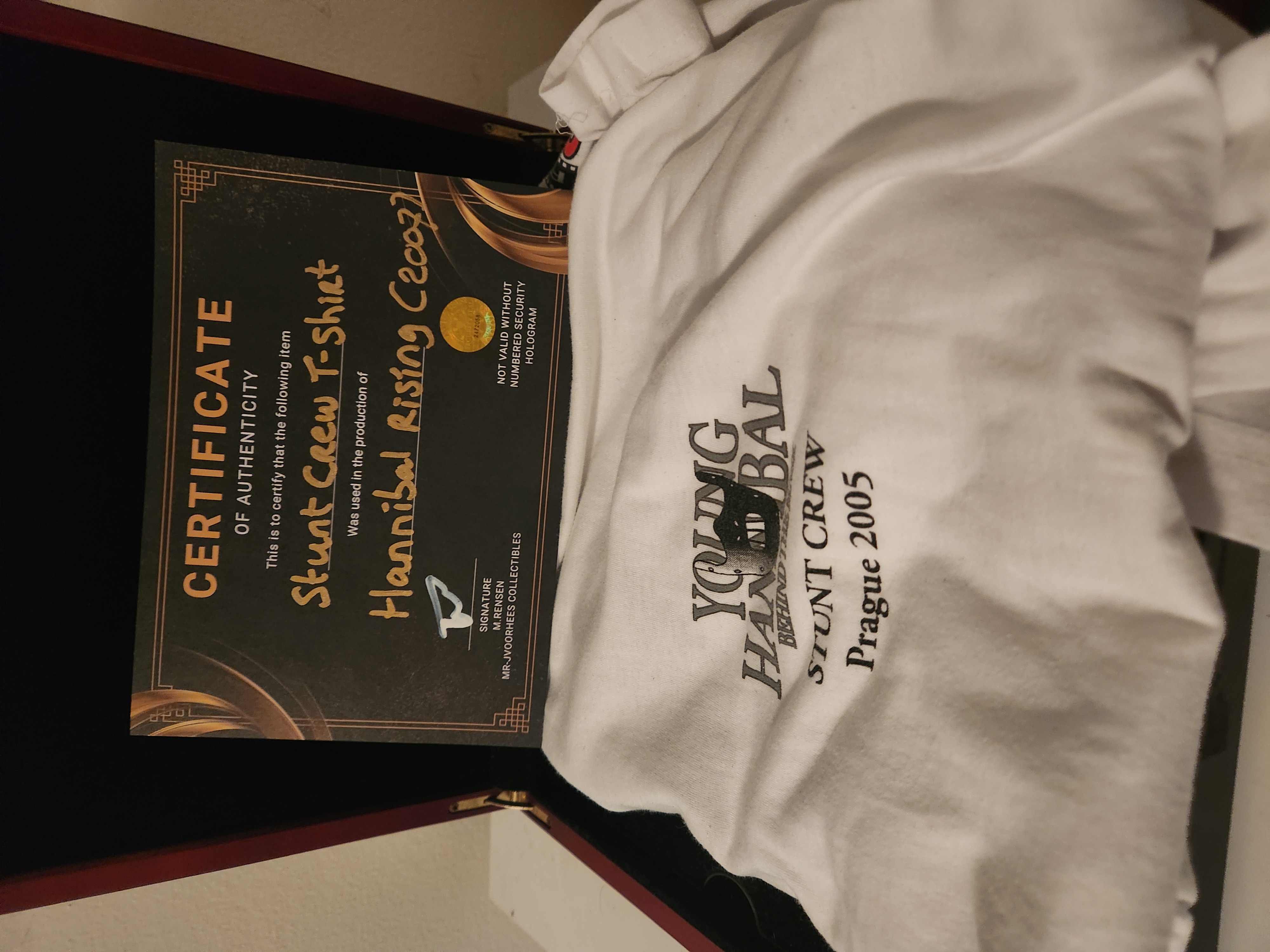 Silence of the Lambs Hannibal Rising Original Production Used Crew Shirt Prop