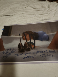 Nightmare on Elm Street Original Freddy Krueger Hand Written Signed Nancy Piece