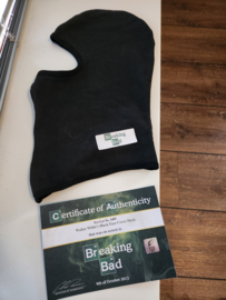 Breaking Bad Original Screen Used Walter White Black Face Cover Mask Movie Prop
